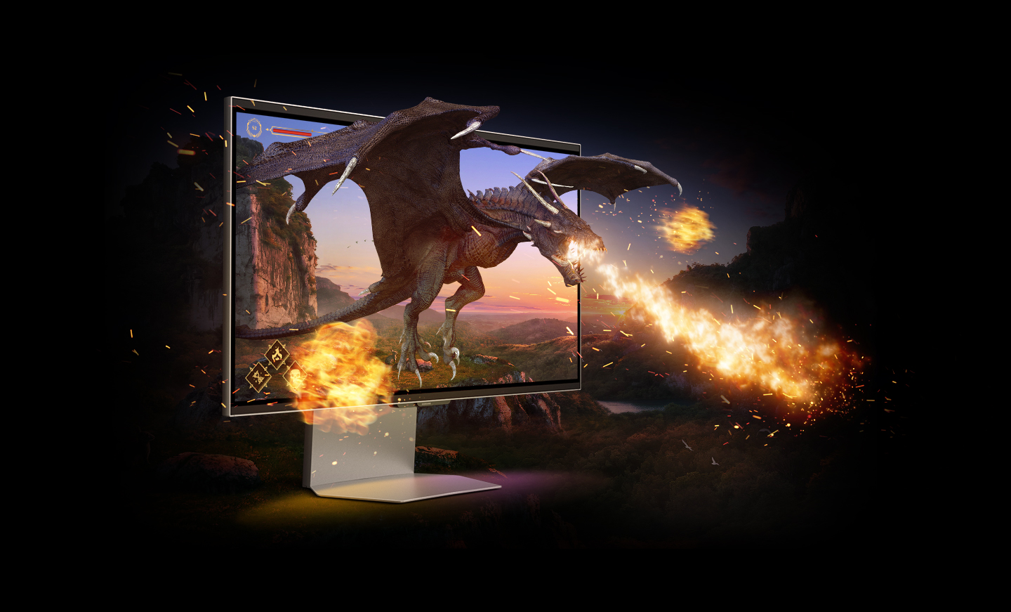Samsung s27fg900xu odyssey3d | 27 palčni 4k ips gaming monitor | 165hz 1ms | glasses-free 3d | hdr10+ gaming | freesync premium | g-sync compatible | zvočniki | monitor 3 Samsung odyssey3d s27fg900xu monitor za gaming setup