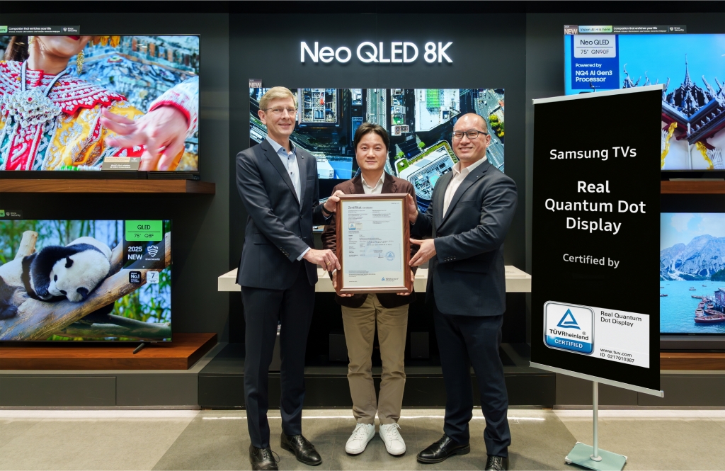 Samsung QLED TVs Earn ‘Real Quantum Dot Display’ Certification From TÜV Rheinland