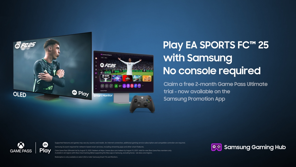 Samsung Electronics Partners With Electronic Arts and Xbox To Bring EA SPORTS FC™ 25 to Samsung Gaming Hub