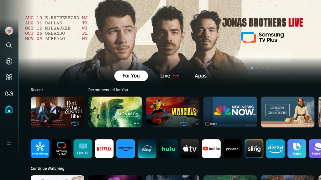 Jonas Brothers’ ‘JONAS20’ Tour To Stream Live on Samsung TV Plus’s New Flagship Channel STN