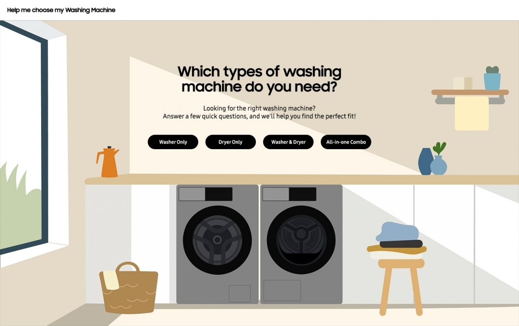 Samsung Launches New Tool To Help Consumers Find Their Ideal Washing Machine