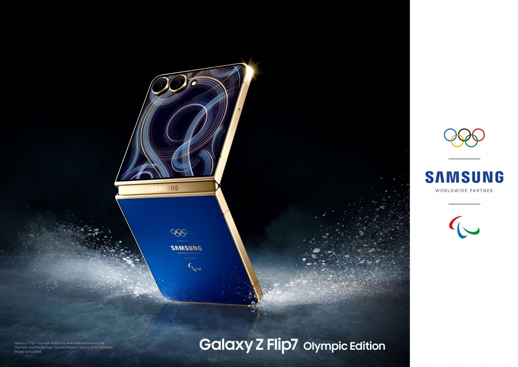 Samsung Unveils Exclusive Galaxy Z Flip7 Olympic Edition, Supporting Athletes’ Entire Milano Cortina 2026 Journey