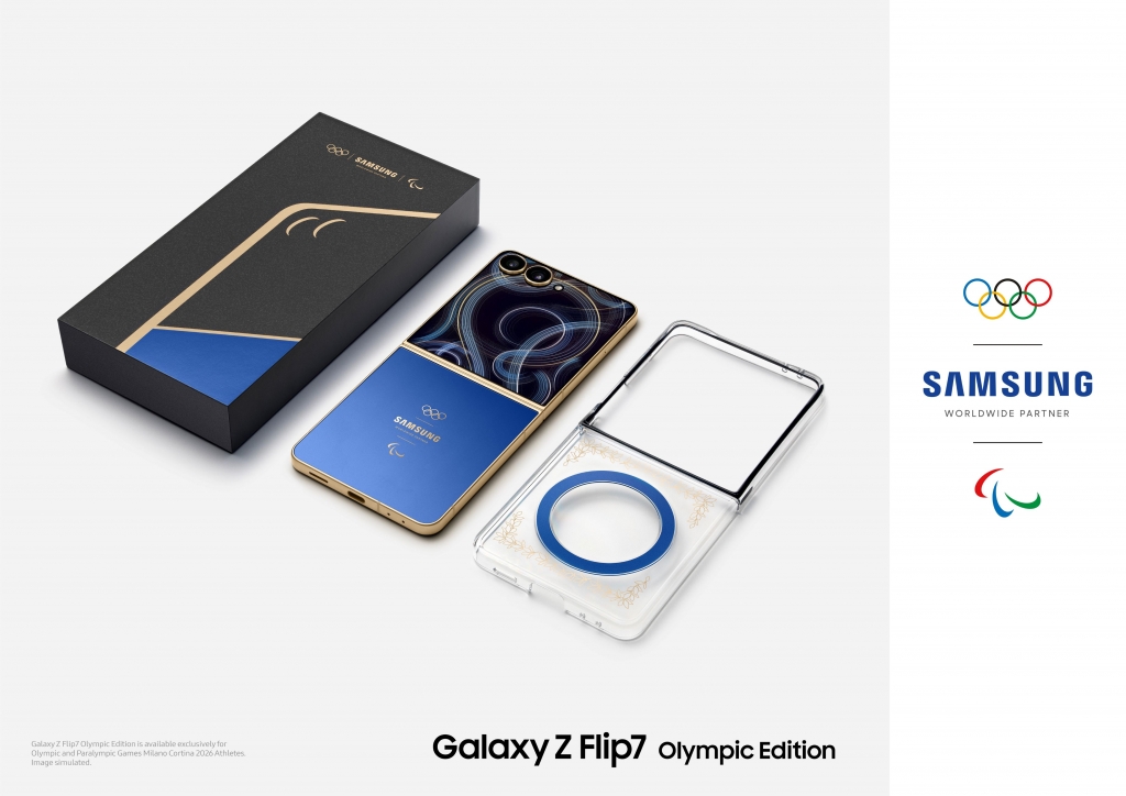 Samsung Unveils Exclusive Galaxy Z Flip7 Olympic Edition, Supporting Athletes’ Entire Milano Cortina 2026 Journey