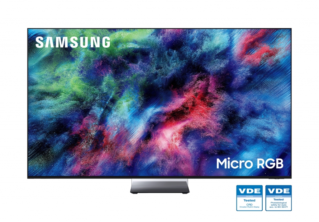 Samsung Micro RGB TV Receives Safety for Eyes and Circadian Rhythm Display Certifications From VDE