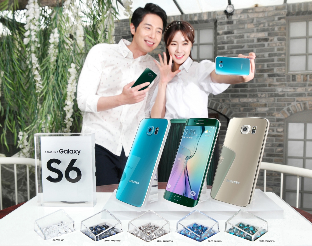 삼성전자, '갤럭시 S6' 블루 토파즈 '갤럭시 S6 엣지' 그린 에메랄드 출시