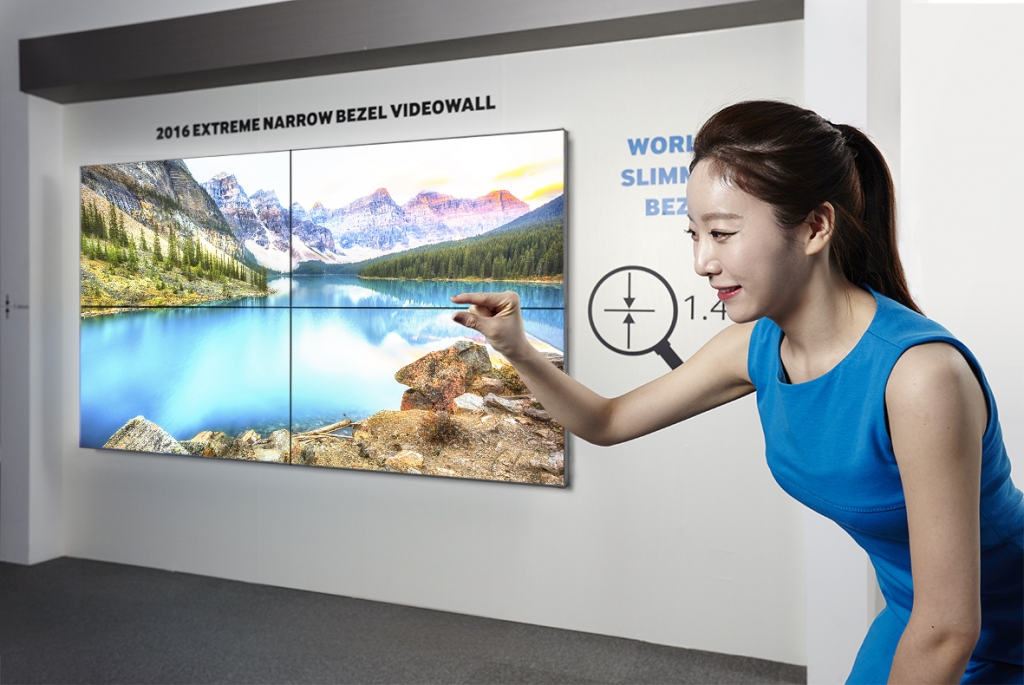삼성전자, 세계 최고 곡률 커브드 모니터와 초슬림 베젤 비디오월 등 디스플레이 전략 제품 공개