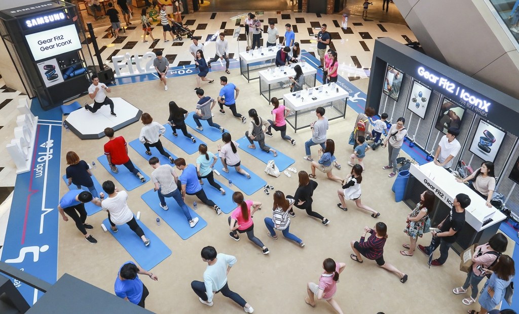 삼성전자, 피트니스 컨셉의 ‘기어 아이콘X’ 이색 런칭 이벤트 실시