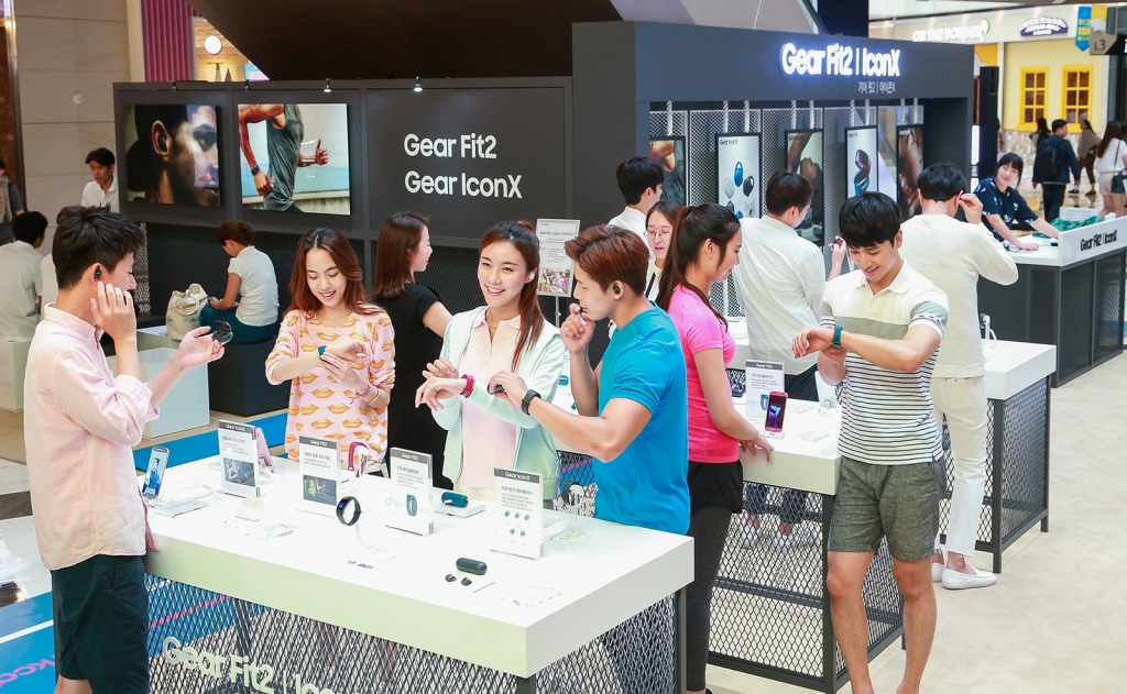 삼성전자, 피트니스 컨셉의 ‘기어 아이콘X’ 이색 런칭 이벤트 실시