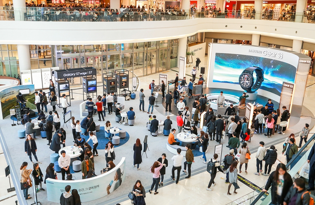 삼성전자, 젊은 소비자들이 즐겨 찾는 곳에서 ‘갤럭시 S7 엣지’ 블루 코랄, ‘기어 S3’ 대규모 체험 행사 진행