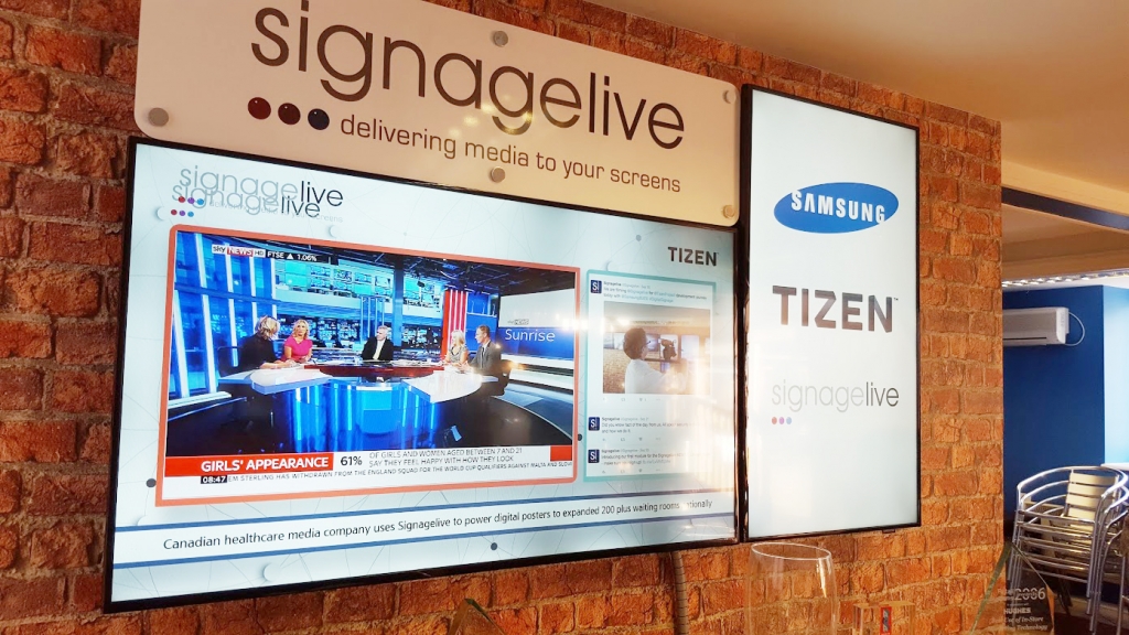 삼성전자, 세계 최초 타이젠 탑재 스마트 사이니지 출시