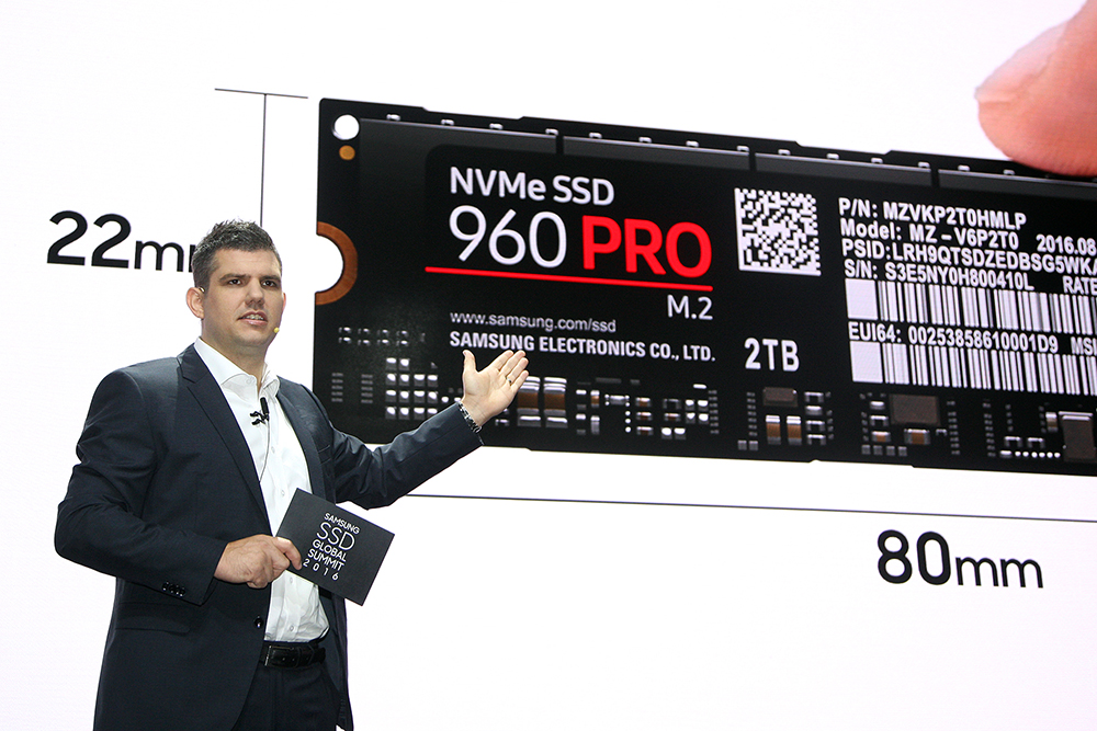 삼성전자, 세계 최고 성능 '960 PRO' 2TB 공개