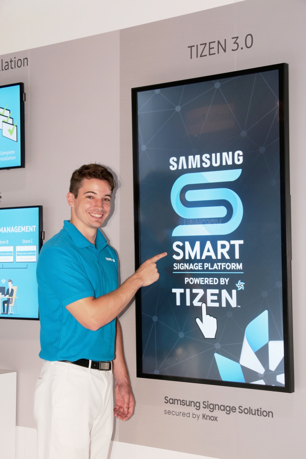 삼성전자, 인포콤 2017에서 타이젠 OS 3.0 탑재한 스마트 사이니지 공개