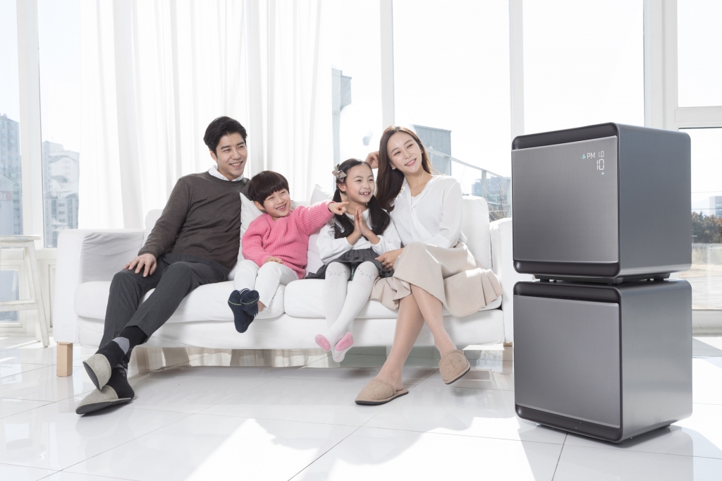 삼성전자, 독보적 청정 기능의 모듈형 공기청정기 '삼성 큐브' 출시