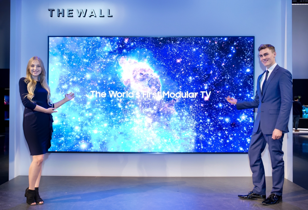 삼성전자, 세계 최초 모듈러 TV ‘더 월(The Wall)’공개