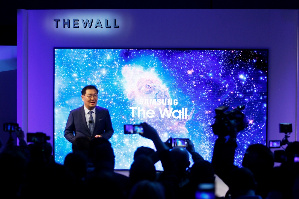 삼성전자, 세계 최초 모듈러 TV ‘더 월(The Wall)’공개