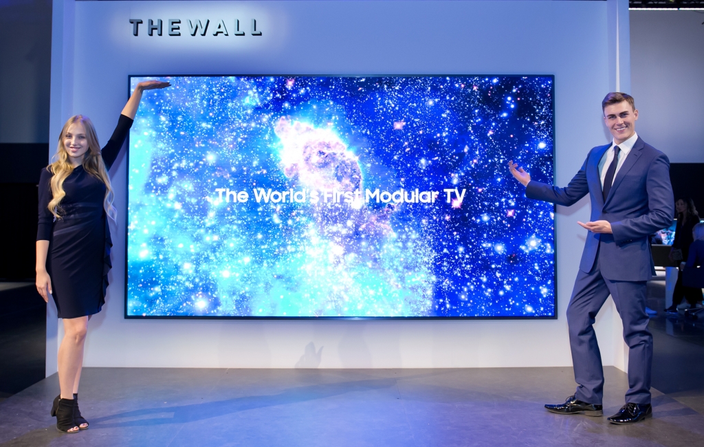 삼성전자, 세계 최초 모듈러 TV ‘더 월(The Wall)’공개