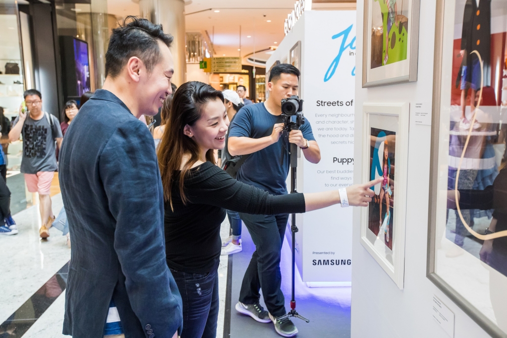 삼성전자, 싱가포르서 '갤럭시 노트8' 디지털 아트 전시회 실시