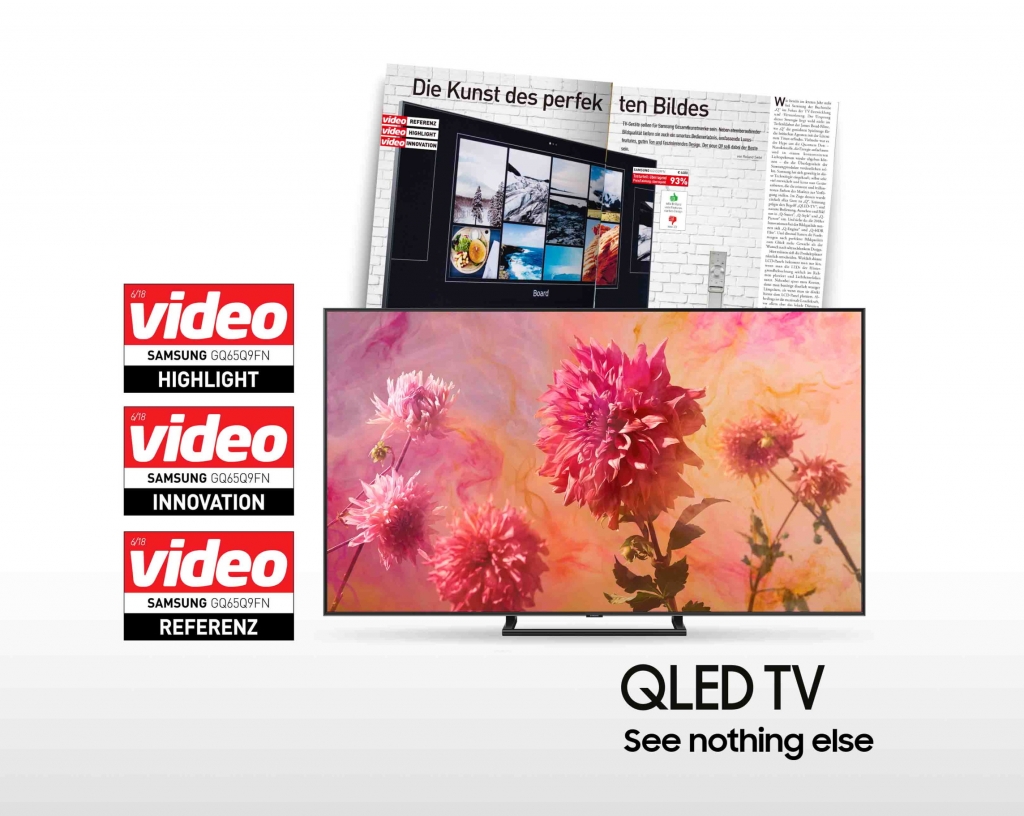 삼성 QLED TV, 독일서 역대 최고 TV로 평가받아