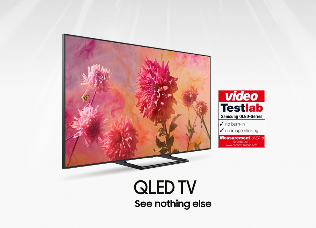 삼성 QLED TV, 獨 평가기관서 '번인·잔상 프리' 입증