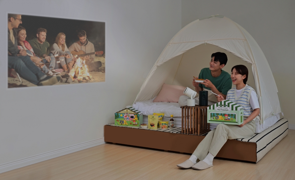 삼성전자, 오뚜기와 손잡고 라이프스타일 TV 이색 한정판 굿즈 공개