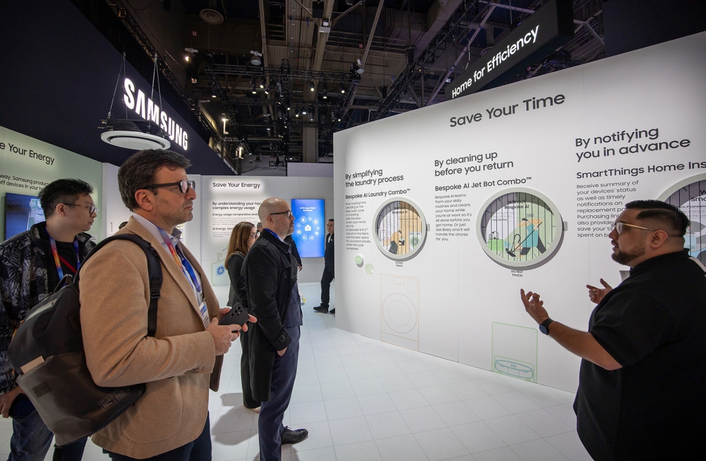 하는 삼성전자, CES 2025 삼성전자 전시장 이모저모