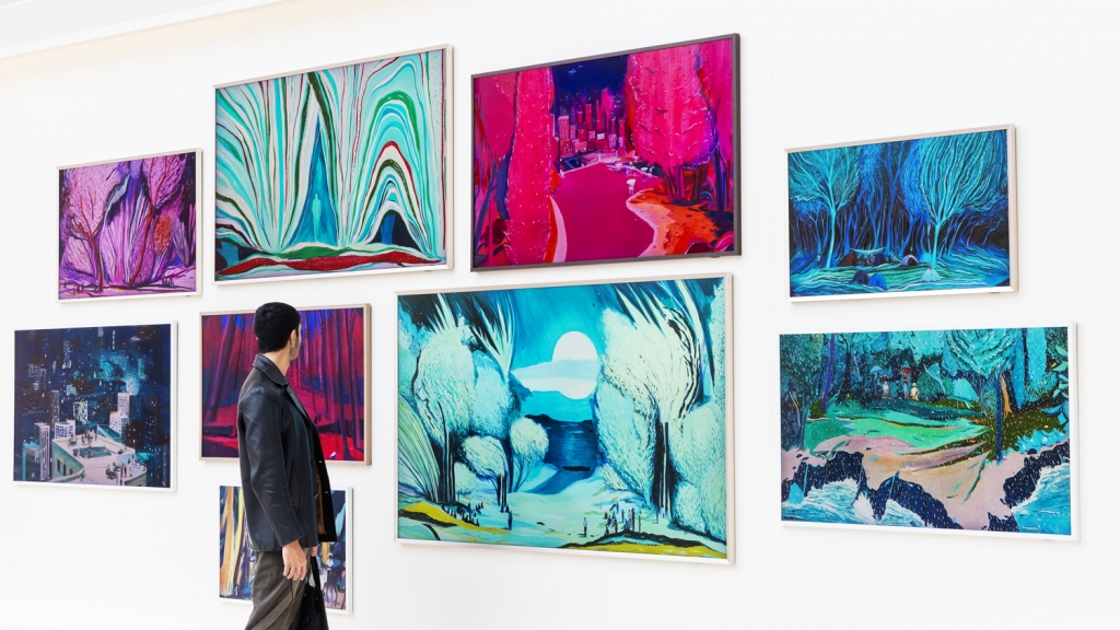 삼성전자, 아트 바젤 파리 현장 사진