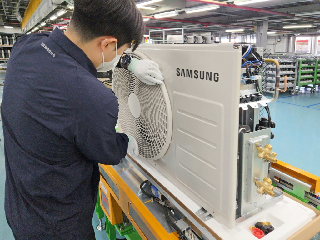 삼성전자, 급증하는 에어컨 수요 대응 위해 에어컨 생산라인 풀가동